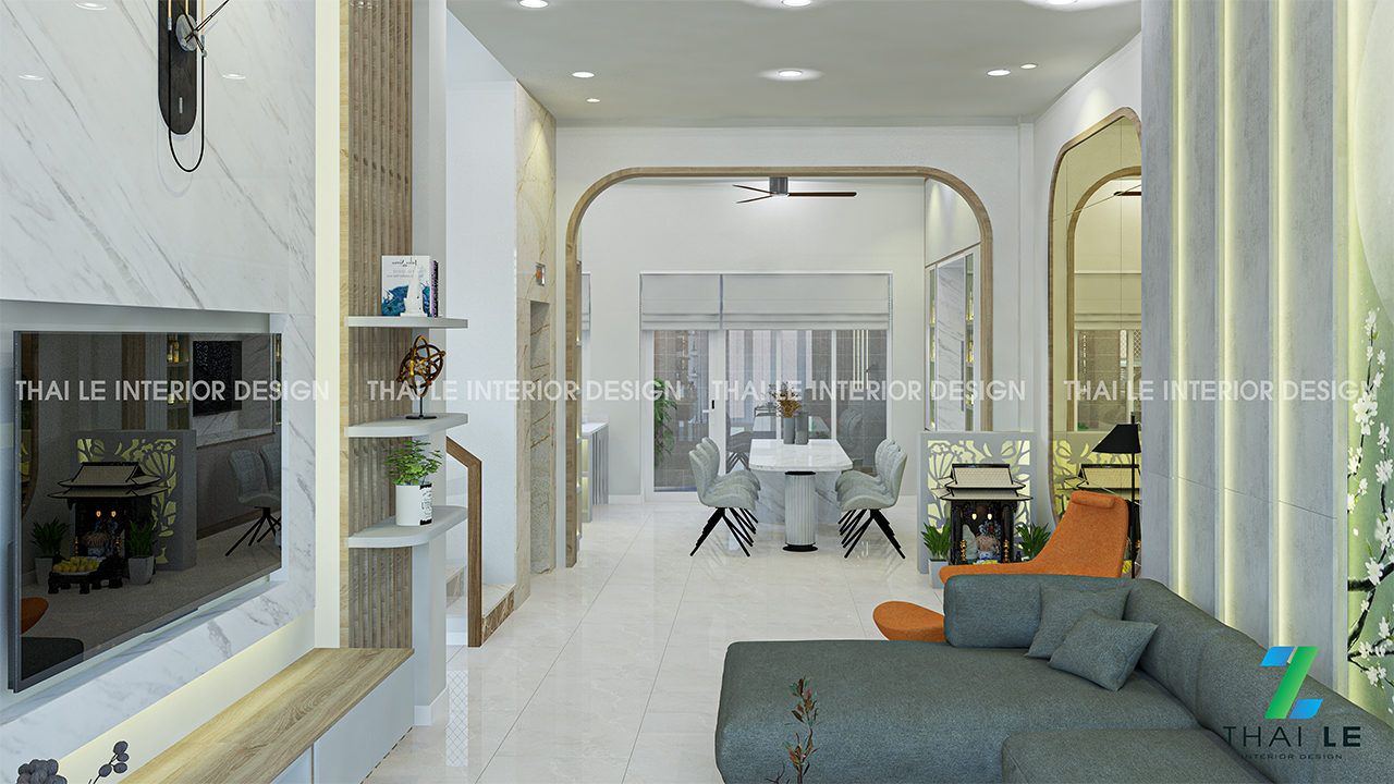 Thiết kế nội thất nhà phố KDC An Thiên Lý Thủ Đức - 340m2